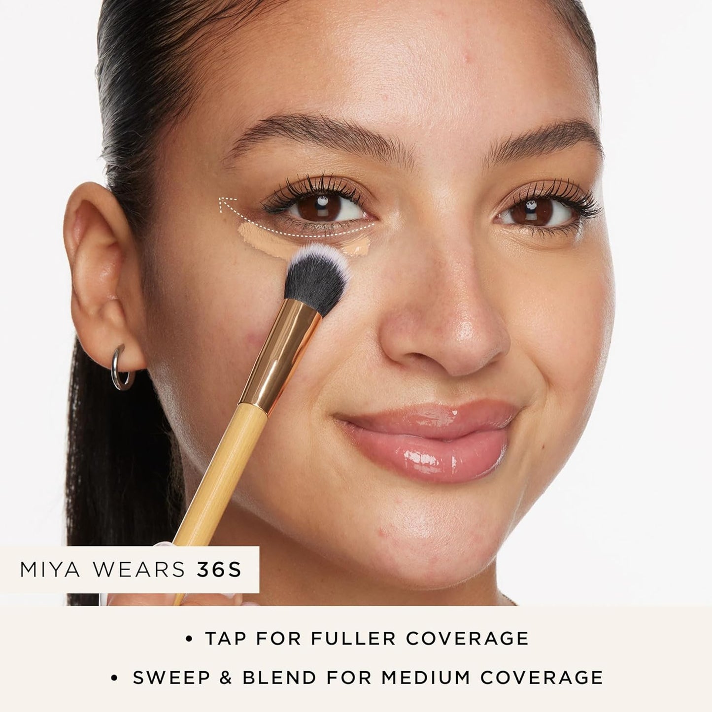 Tarte Concealer Paw Brush - Effortless Seamless Application for Dark Circles & Discoloration | Vegan & Cruelty-Free