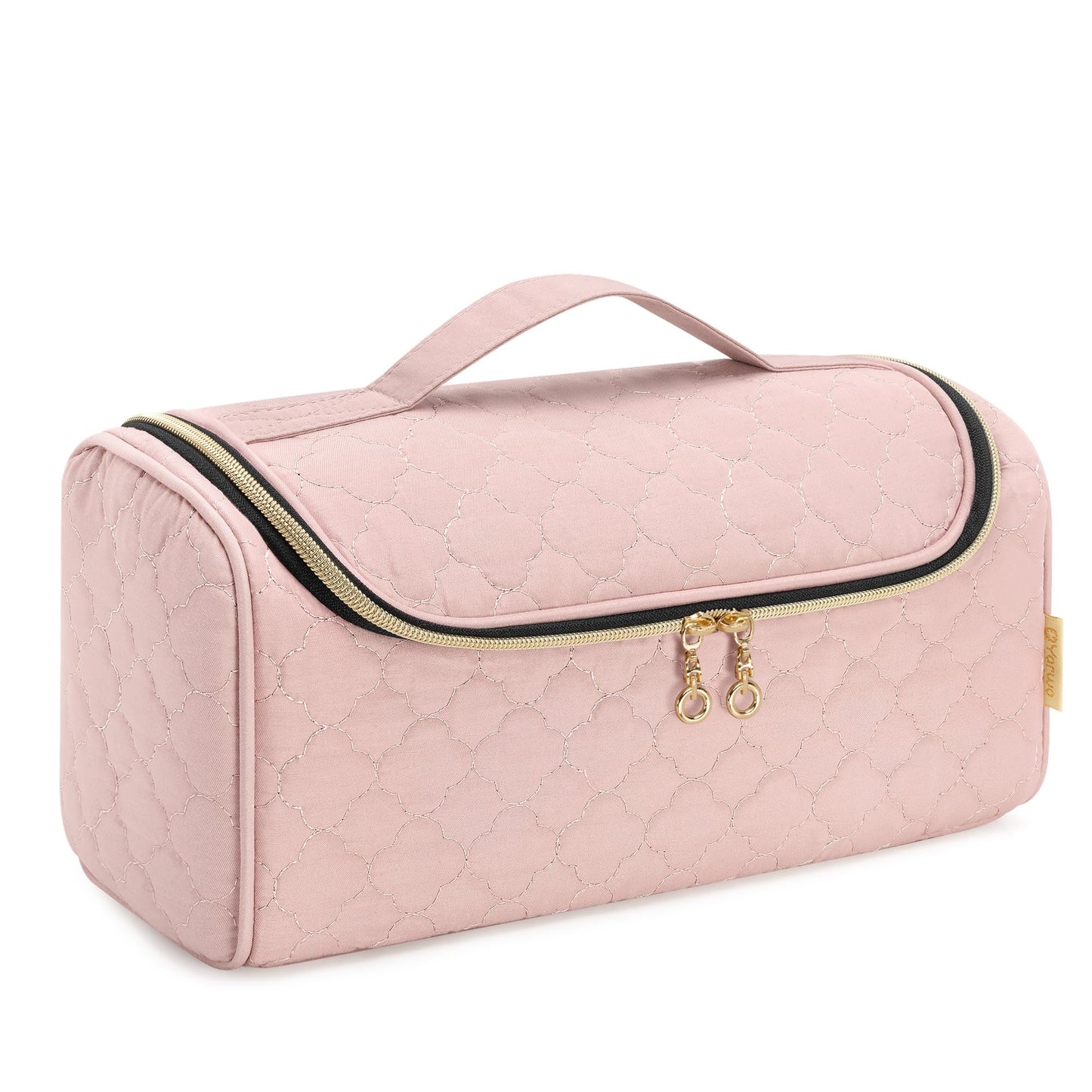 Yarwo Travel Case Compatible for Dyson Airwrap Complete Styler All Models and Attachments, Portable Storage Bag with Hanging Hook for Hair Curler Accessories, Pale Mauve (Patent Design)