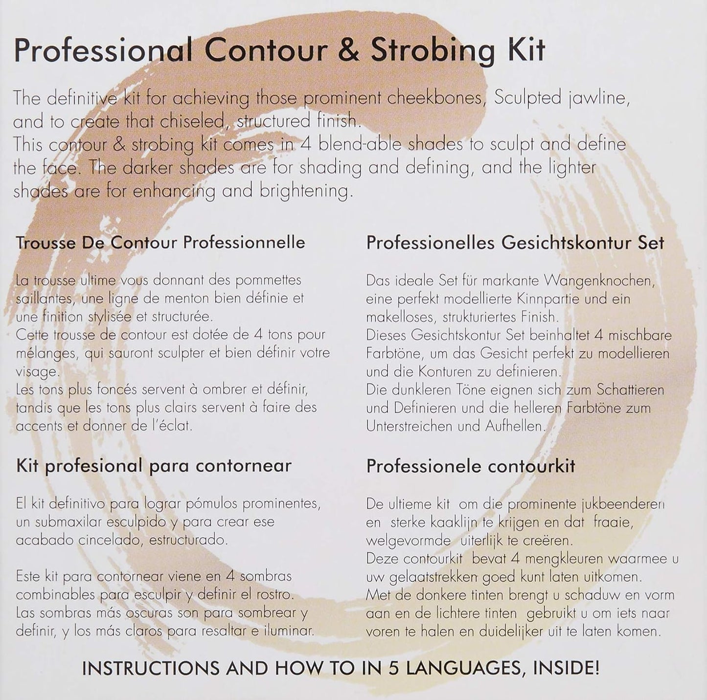 Sorme' Contour and Strobing Kit - Professional Makeup Palette for Flawless Definition