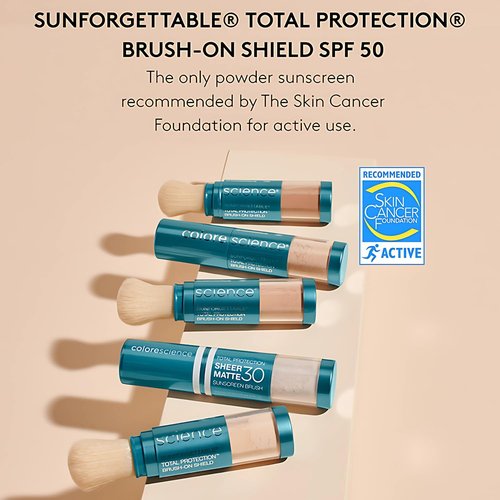 Colorescience Brush-On Sunscreen | Mineral Powder for Sensitive Skin - SPF 50 Protection