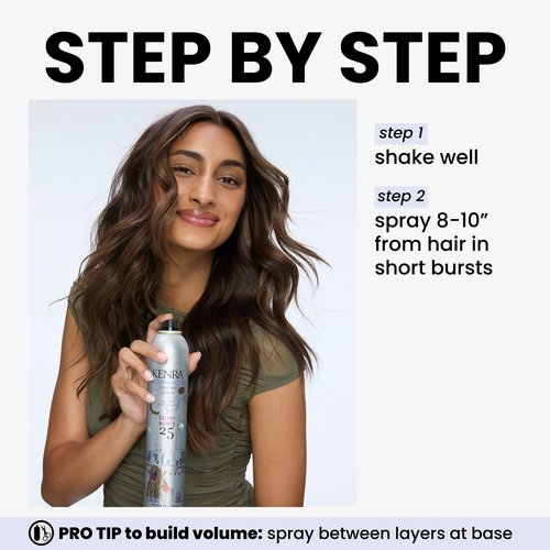 Kenra Professional Volume Spray 25 Sultry Nights 50% | Super Hold Finishing & Styling Hairspray | Flake-free & Fast-drying | Wind & Humidity Resistance | All Hair Types | 10 oz.