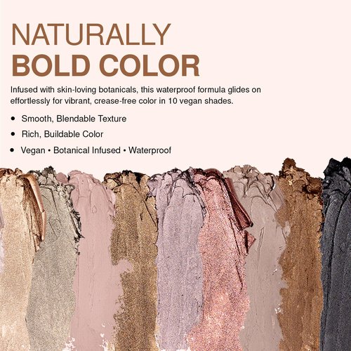 Palladio Waterproof Eyeshadow Stick with Blending Sponge, Long Lasting & Effortless Application, Smudge Free & Crease Proof Formula, Matte & Shimmer Shades, Buildable Eye Shadow (Chocolate Shimmer)