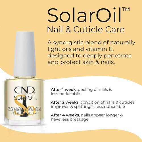 CND Cuticle Care Set - SolarOil & Cuticle Eraser for Moisturizing & Gentle Exfoliation | 0.5 fl oz