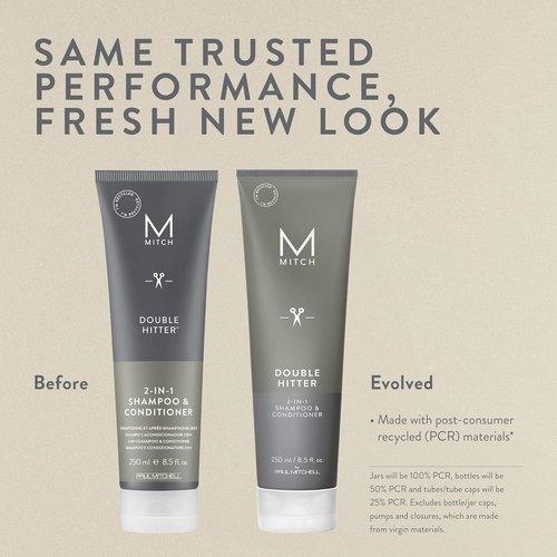 MITCH by Paul Mitchell 2-in-1 Shampoo & Conditioner - Double Hitter for All Hair Types