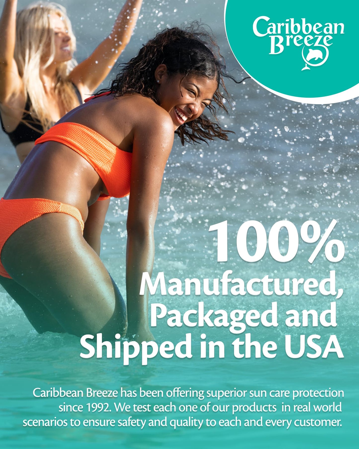 Caribbean Breeze Ultimate Carrot Tanning Oil Outdoor, Tanning Oil Spray with Coconut Oil, Aloe Extracts, Rich in Anti-Oxidants, Moisturizes the Skin and Anti-Aging Properties, 8.5 oz (250 ml)