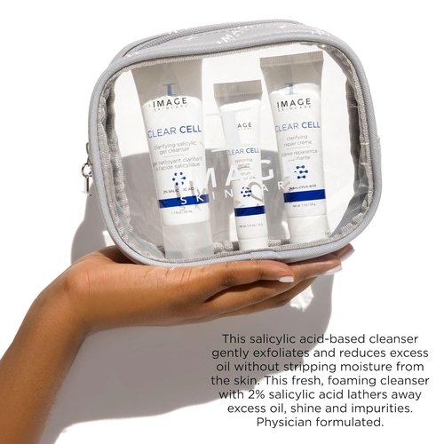 IMAGE Skincare Clear Cell - 3-Step Introductory Regimen Set for Clear Pores & Healthy Skin | 3.2 Ounce