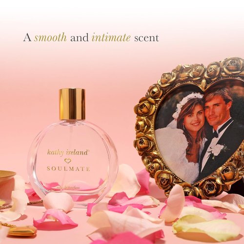 Kathy Ireland Soulmate Perfume - Floral Fruity Gourmand Eau de Parfum with Cherry & Amber - 3.4 oz