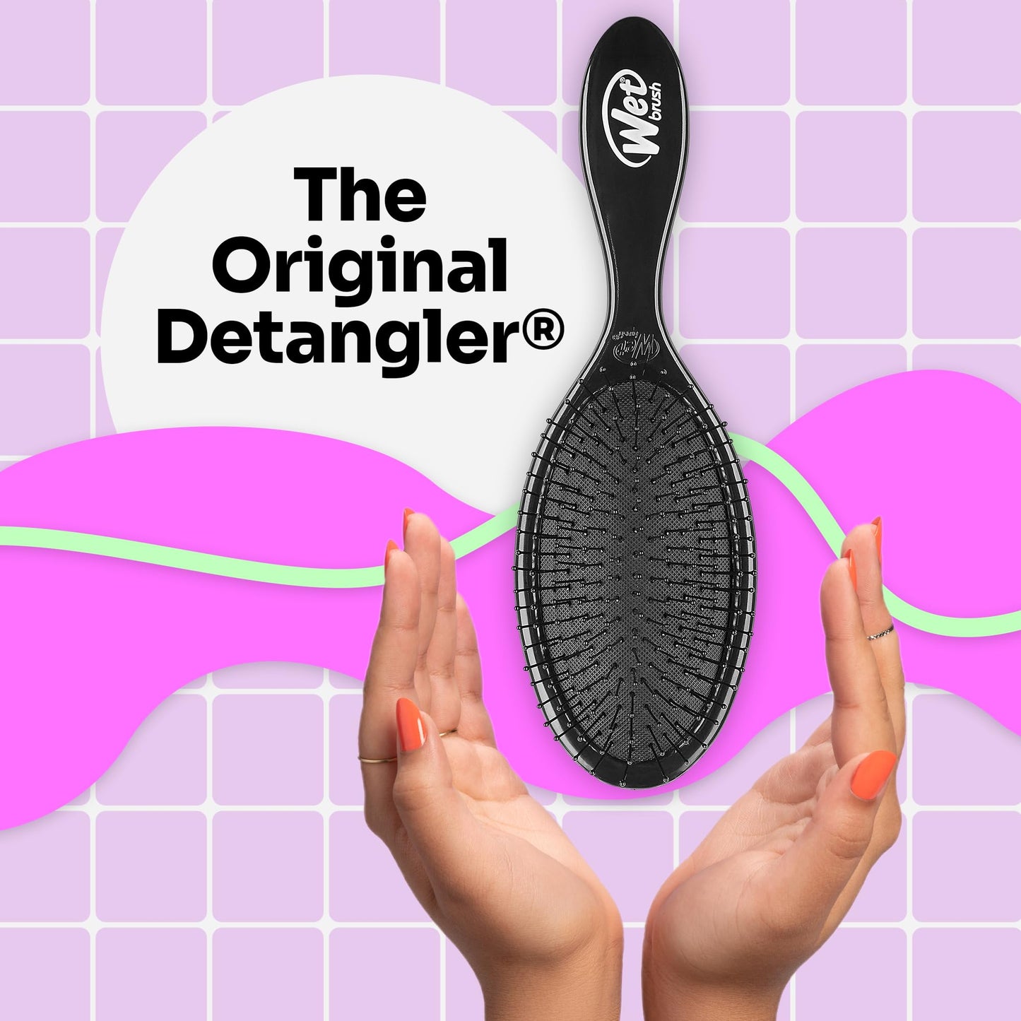 Wet Brush Hello Kitty and Friends Original Detangler Hair Brush, Pompompurin- Ultra-Soft IntelliFlex Bristles - Detangling Brush For All Hair Types (Wet Dry & Damaged Hair) - Women & Men