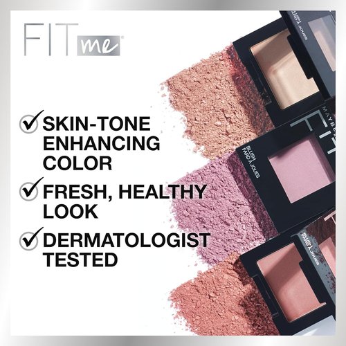 Maybelline Fit Me Blush - Lightweight, Smooth & Blendable All-Day Makeup in Buff - 1 Count