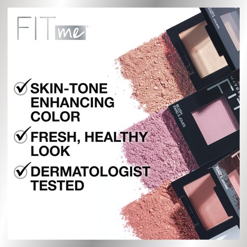 Maybelline New York Fit Me Blush, Rose, 0.16 Ounce