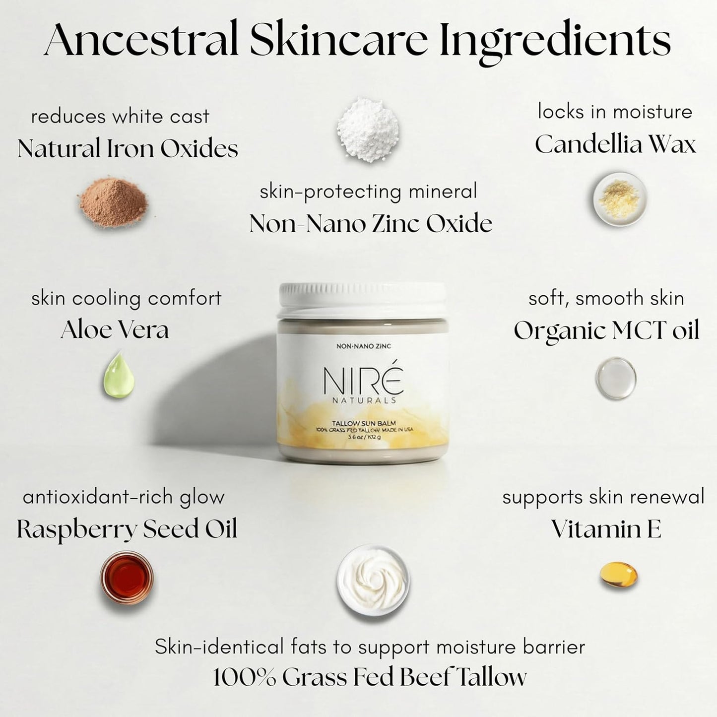 Skiennix Tinted Mineral Sun Balm - Chemical Filter-Free, Non-Toxic Zinc Formula, Made in USA