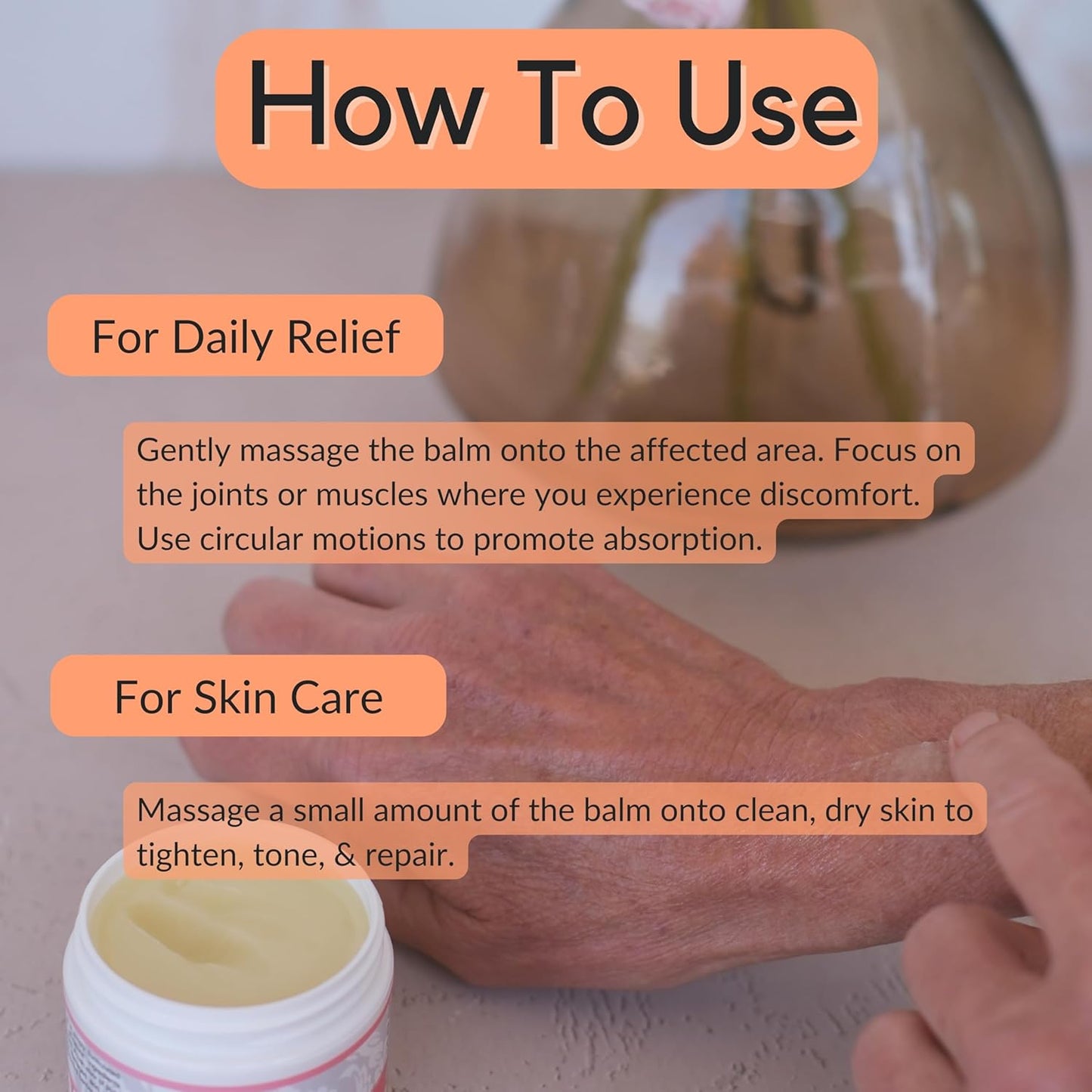 Vitality Extracts Frankincense Balm - 6oz Moisturizing Balm for Dry, Cracked Skin | All Skin Types