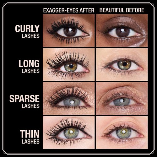 Charlotte Tilbury Exagger-Eyes Mascara - Volumizing & Lengthening, 28-Hour Smudge-Proof Formula