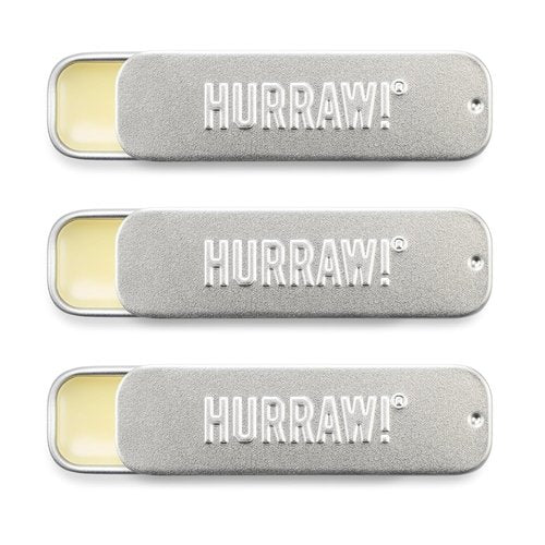 Hurraw! Lip Balm Bundle - Coconut, Mint & Vanilla | Organic, Vegan, Cruelty-Free, 3-Pack Tins