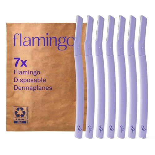 Flamingo Dermaplane Razor - Disposable Face Razors for Women | Pack of 7 for Smooth Skin