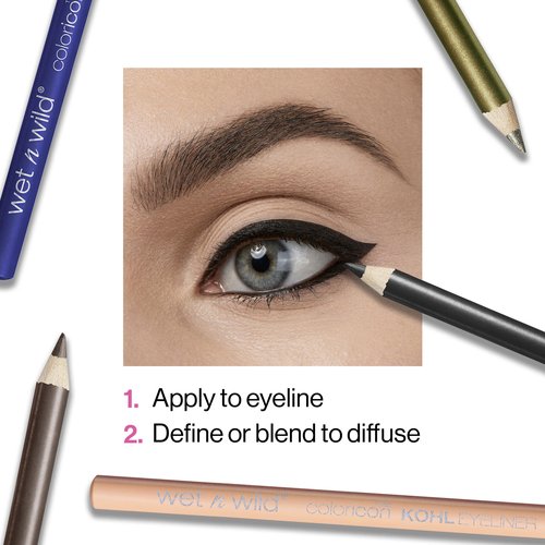 wet n wild Color Icon Kohl Eyeliner Pencil - Rich Hyper-Pigmented Color, Smooth Creamy Application, Long-Wearing Matte Finish Versatility, Cruelty-Free - You're Always White!