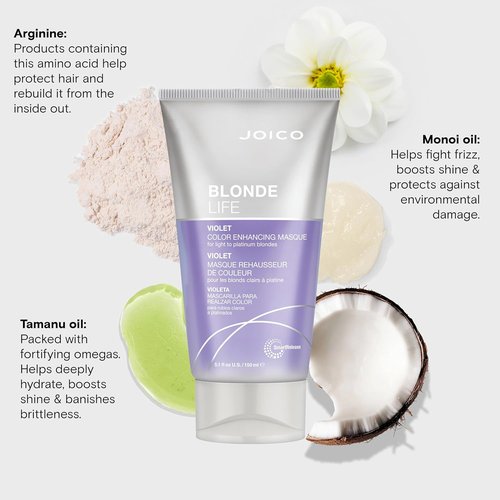 Joico Blonde Life Color Enhancing Masque - Color Depositing Treatment for Vibrant Blonde Tones