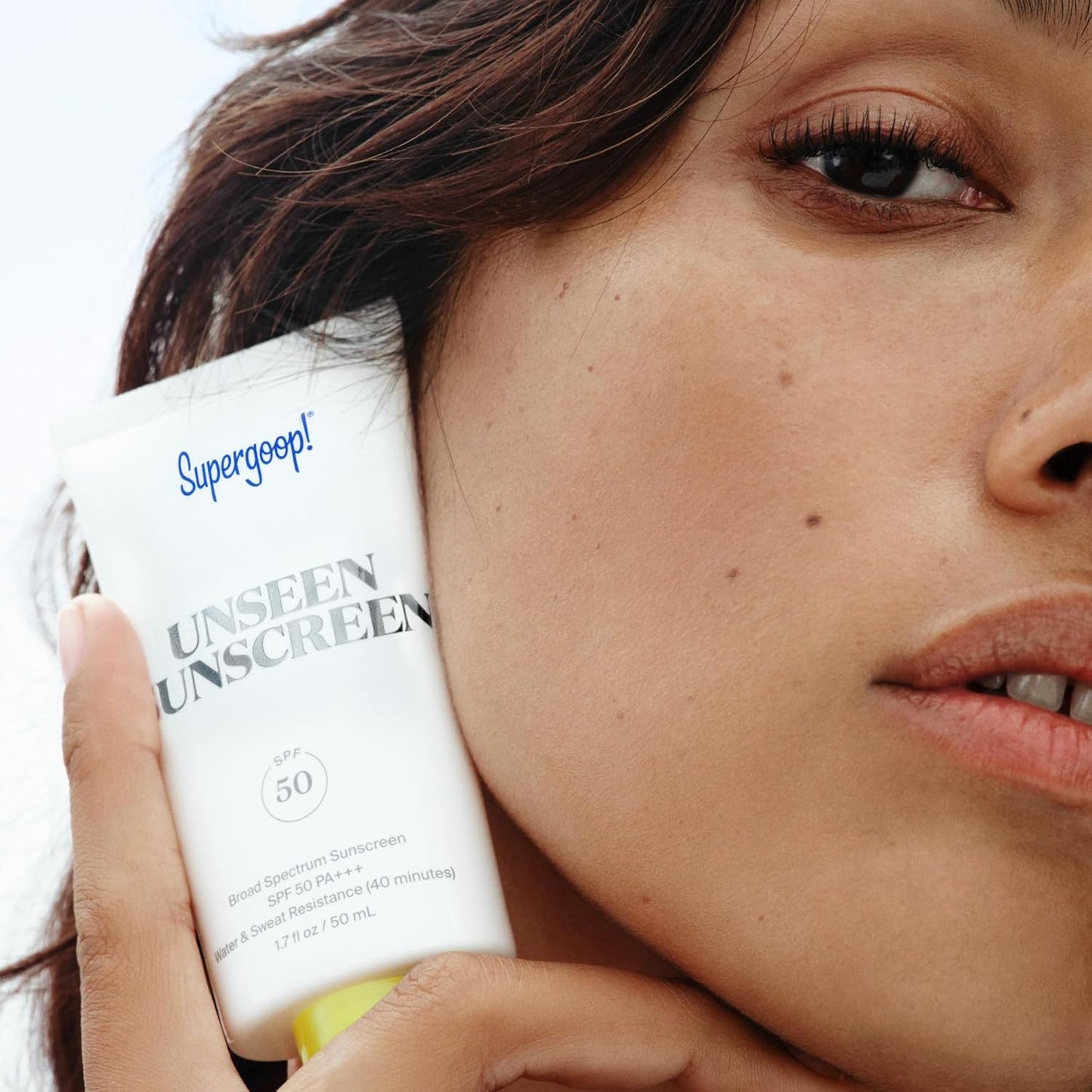 Supergoop! Unseen Sunscreen - SPF 50 Clear & Invisible Face Sunscreen | Weightless, Oil-Free - 1.7 fl oz