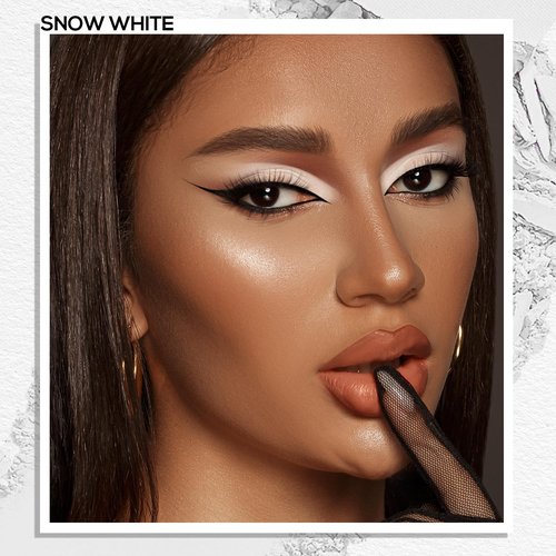 MAKI YIKA White Matte Eye Shadow Palette - Pigmented Waterproof Formula for Long-Lasting Color
