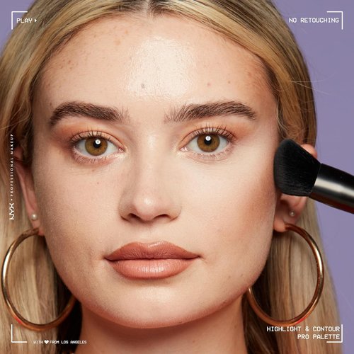 NYX PROFESSIONAL MAKEUP Highlight & Contour Pro Palette - Versatile Shades for Flawless Definition