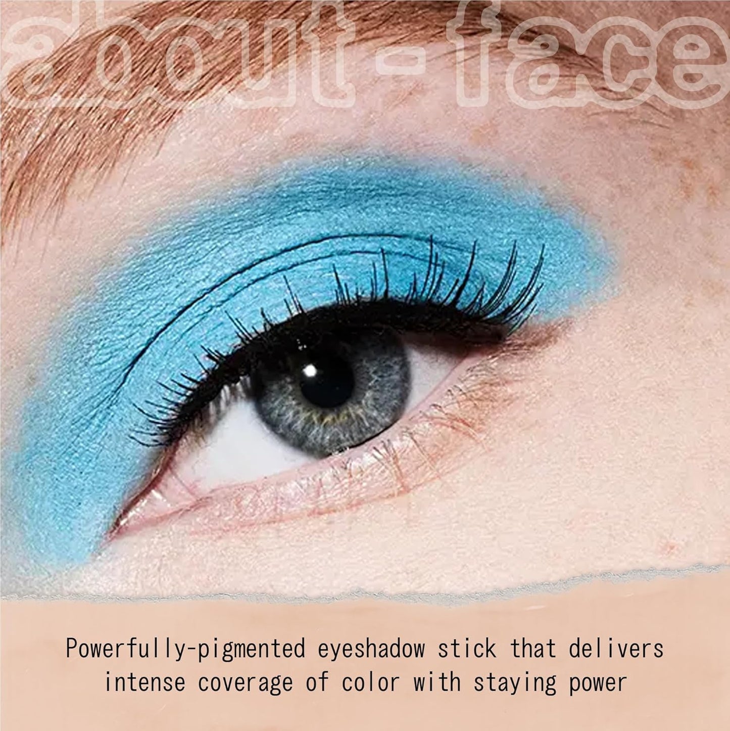 About-Face Shadowstick - Long-Wear Cream Eyeshadow Stick in Creature - Matte Blue Finish - Vegan & Cruelty-Free