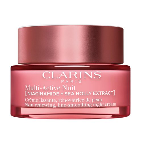 Clarins Multi-Active Renewing Night Moisturizer - Niacinamide for Smooth Skin, Even Tone & Glow
