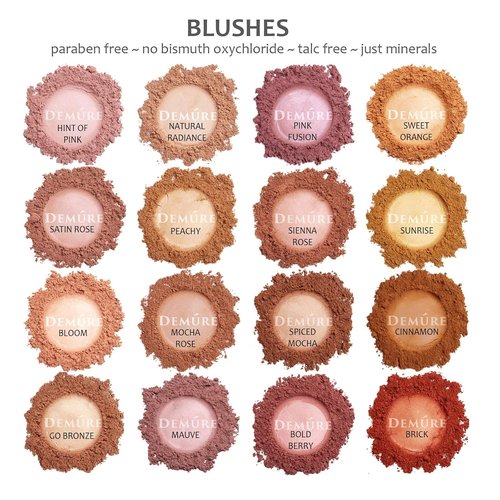 Demure Mineral Blush Powder - Bold Berry | Natural, Professional Finish | Cruelty-Free Formula