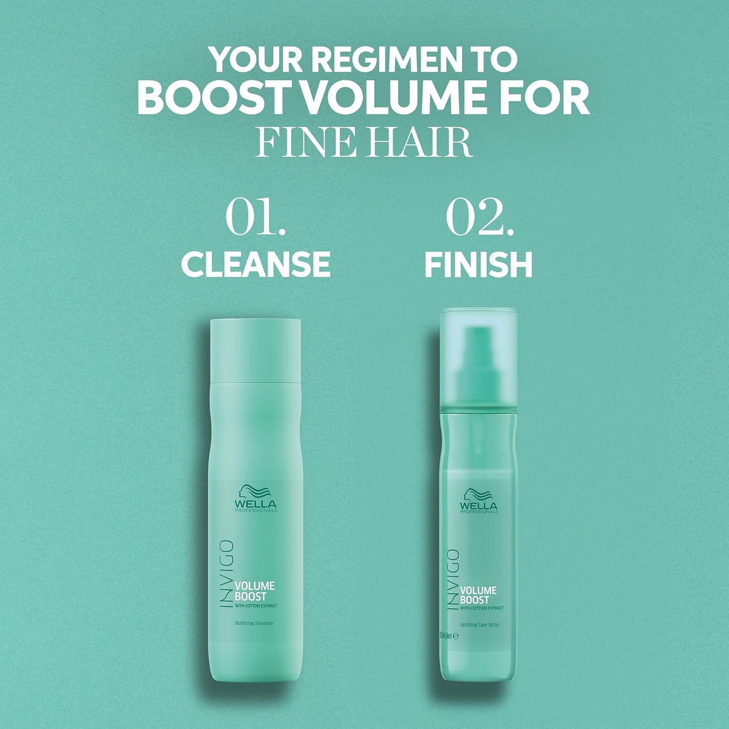 Wella Professionals Invigo Volume Boost Mist - Lightweight Care for Fine Hair | Adds Volume & Shine | 5.07 Fl Oz
