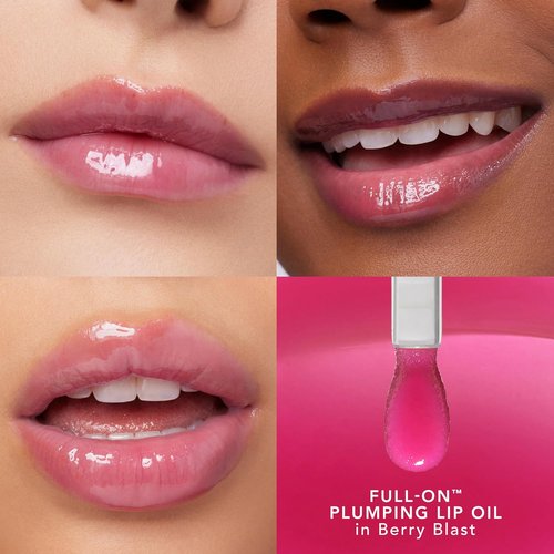 BUXOM Full-On Plumping Lip Oil - Nourishing Tinted Gloss with Juicy High-Shine Finish | Non-Sticky & Cruelty-Free