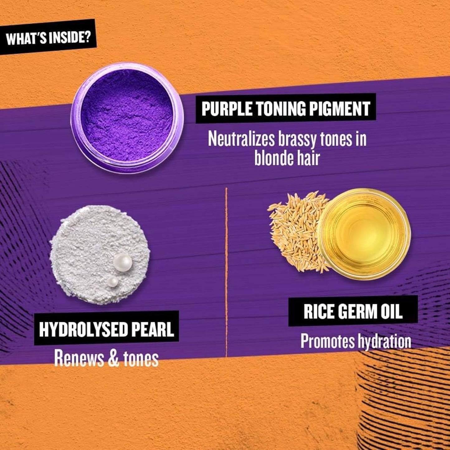 Bed Head by TIGI Purple Toning Shampoo - Neutralizes Brass Tones for Cool Blondes, 13.53 fl oz