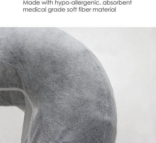 EarthLite Fitted Disposable Face Cradle Covers - Medical-Grade, Soft & Non-Sticking Massage Headrest (50 Count)