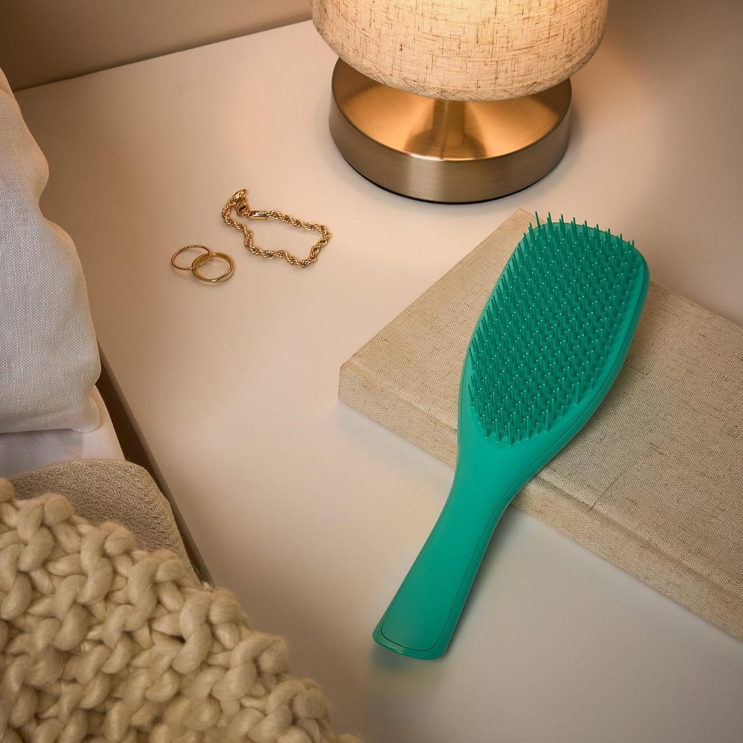 Tangle Teezer Ultimate Detangler Brush - Reduces Frizz & Breakage for Curly Hair | Aqua Green