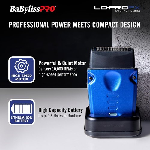 LO-PROFX High-Performance Compact Shaver for Men - Sleek Design & Precision Cutting