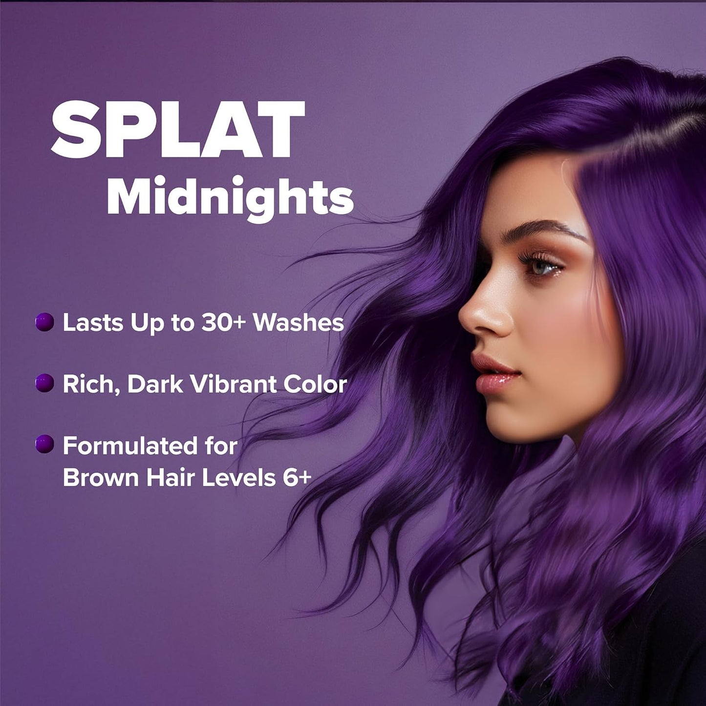 Splat Midnight Complete Hair Dye Kit - Semi-Permanent, Long-Lasting, Vegan | Midnight Tanzanite
