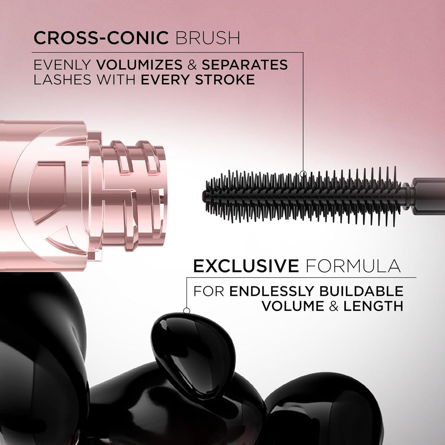 L'Oreal Paris Paradise Mascara - Volumizing & Lengthening, Clump Resistant, Washable Blackest Black, 0.33 Fl Oz