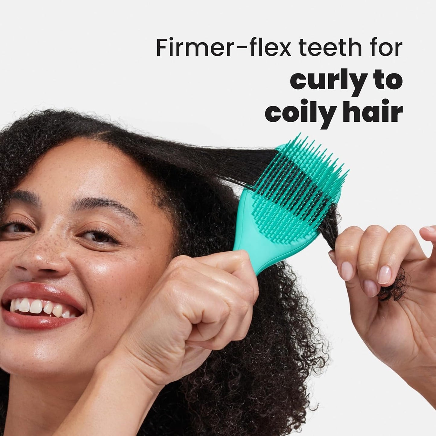 Tangle Teezer Ultimate Detangler Brush - Reduces Frizz & Breakage for Curly Hair | Aqua Green