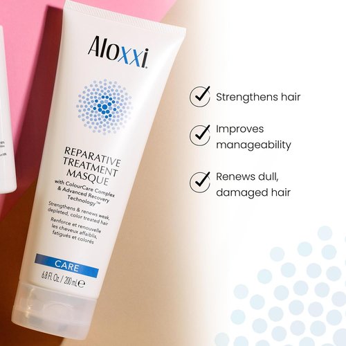 ALOXXI Repair Hair Mask - Deep Conditioning Treatment for Color-Treated Hair with Keratin & Peptides | 6.8 Fl Oz