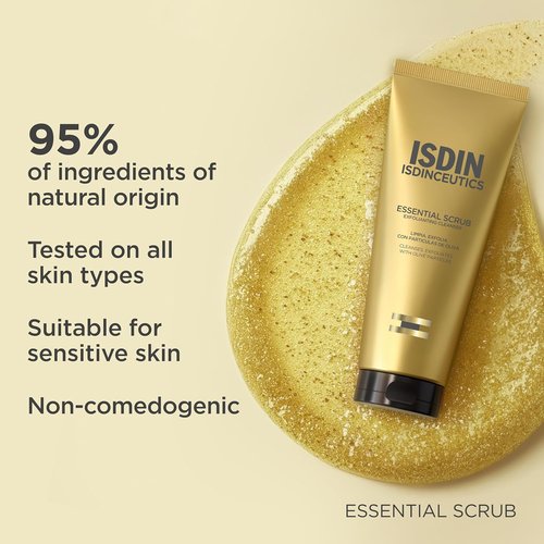 ISDIN Isdinceutics Essential Scrub - Daily Cleansing Gel with Gentle Exfoliating Particles | 100g