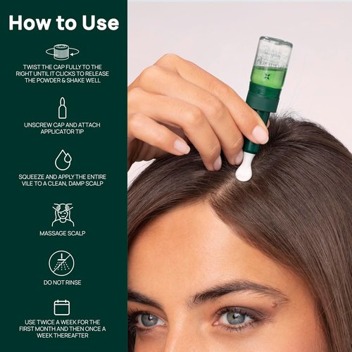 Rene Furterer Triphasic Serum for Hereditary Thinning Hair - Drug-Free Leave-In Treatment | 30-Day Supply