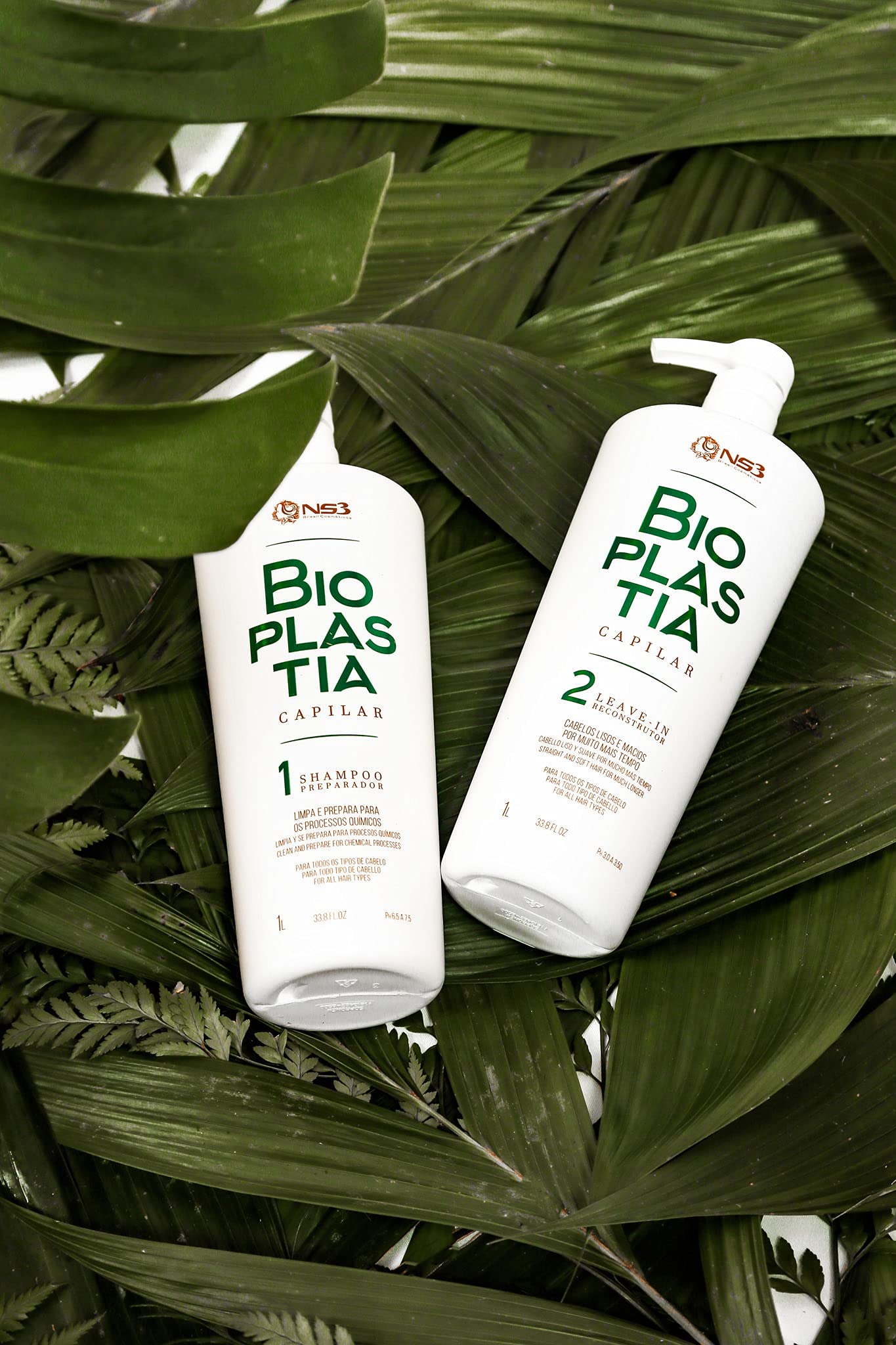 NS3 Brasil Cosmetics Bioplastia Capilar Keratin Formaldehyde Free Organic Straightening Alisado