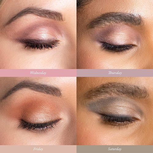 PÜR MINERALS On Point Eyeshadow Palette - Matte, Shimmer & Metallic Shades | Skincare-Infused Formula