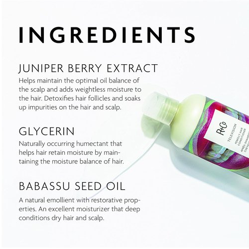 R+Co TELEVISION Perfect Hair Conditioner - Hydrating & Smoothing Formula for All Hair Types, Adds Shine & Softness