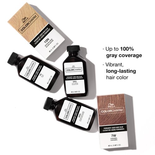 COLORCHARM Permanent Liquid Hair Color | 4R Cinnamon Brown | Up to 100% Gray Coverage | 1.42 Fl Oz