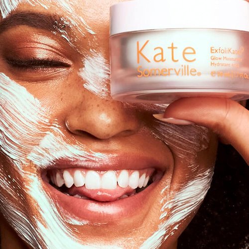Kate Somerville ExfoliKate Glow Moisturizer - Daily Face Cream for Gentle Exfoliation & Hydration | 0.5 Fl Oz