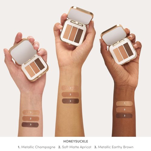 Jane Iredale PurePressed Eye Shadow Triple - Highly Pigmented Mineral Color | Long-Lasting & Crease-Resistant Formula for Sensitive Eyes