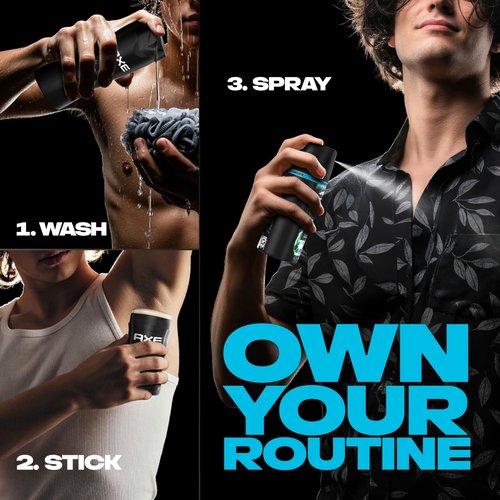 AXE Fine Fragrance Collection Body Spray Aqua Bergamot 72 Hour Freshness Aluminum Free 2.9 oz