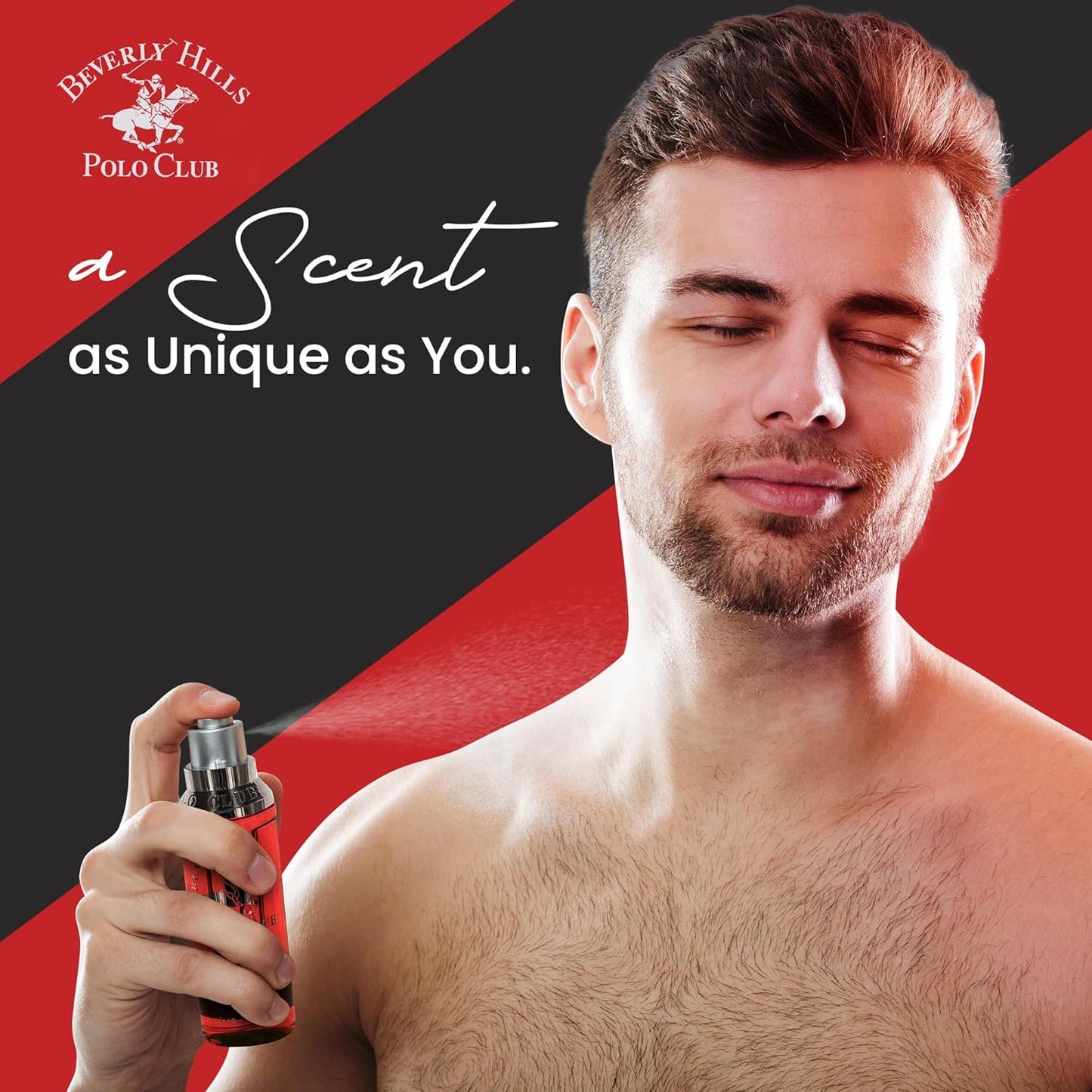 Beverly Hills Polo Club Blaze Men's Cologne Gift Set - 5-Piece Long-Lasting Spicy Woodsy Fragrance Collection