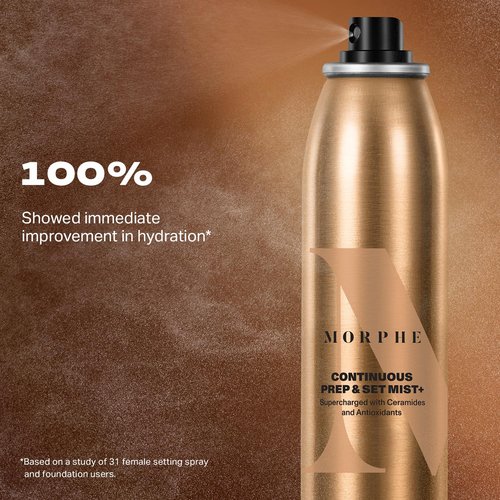 Morphe Mini Continuous Prep & Set Setting Spray - Hydrating Micro-Fine Face Mist (1.3 oz)