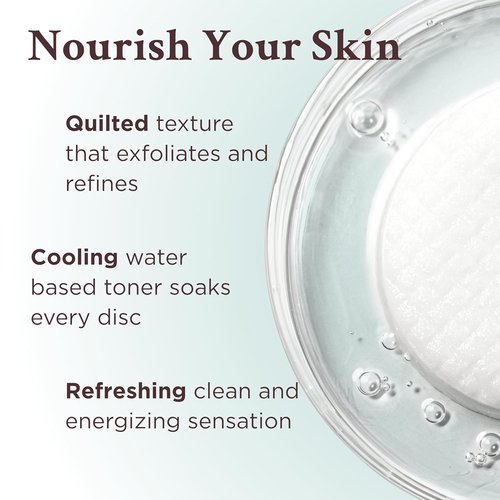 MATKAS Korean Exfoliating Witch Hazel Toning Pads - 60 Pcs AHA BHA Gentle Face Exfoliator for Dark Spots