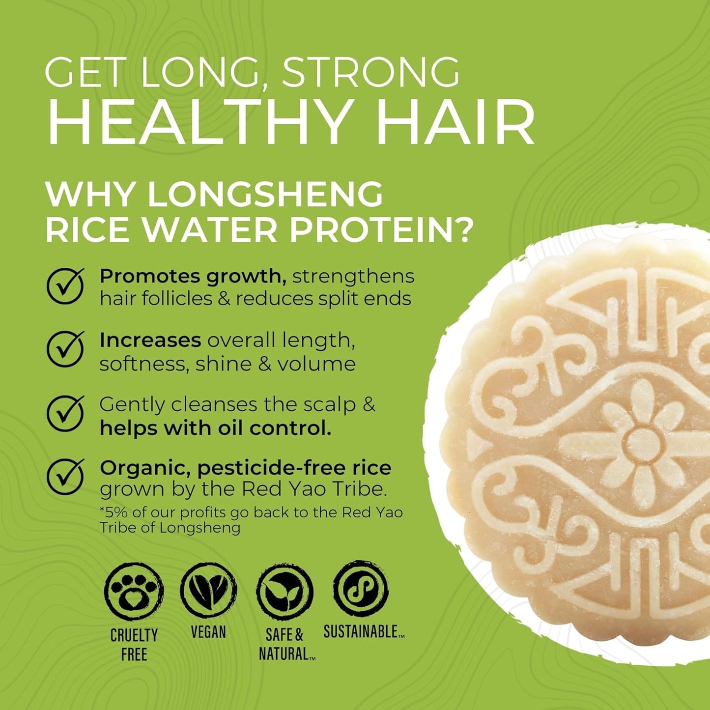 Viori Hidden Waterfall Shampoo & Conditioner Bar Set - Handcrafted, Sulfate-Free, Rice Water Infused